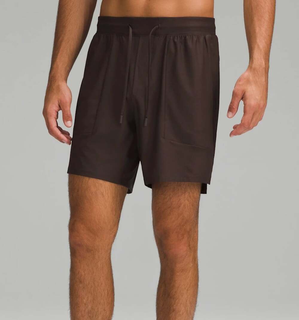 Lululemon License to Train Short 7" Linerless Pique in Espresso Men's XL